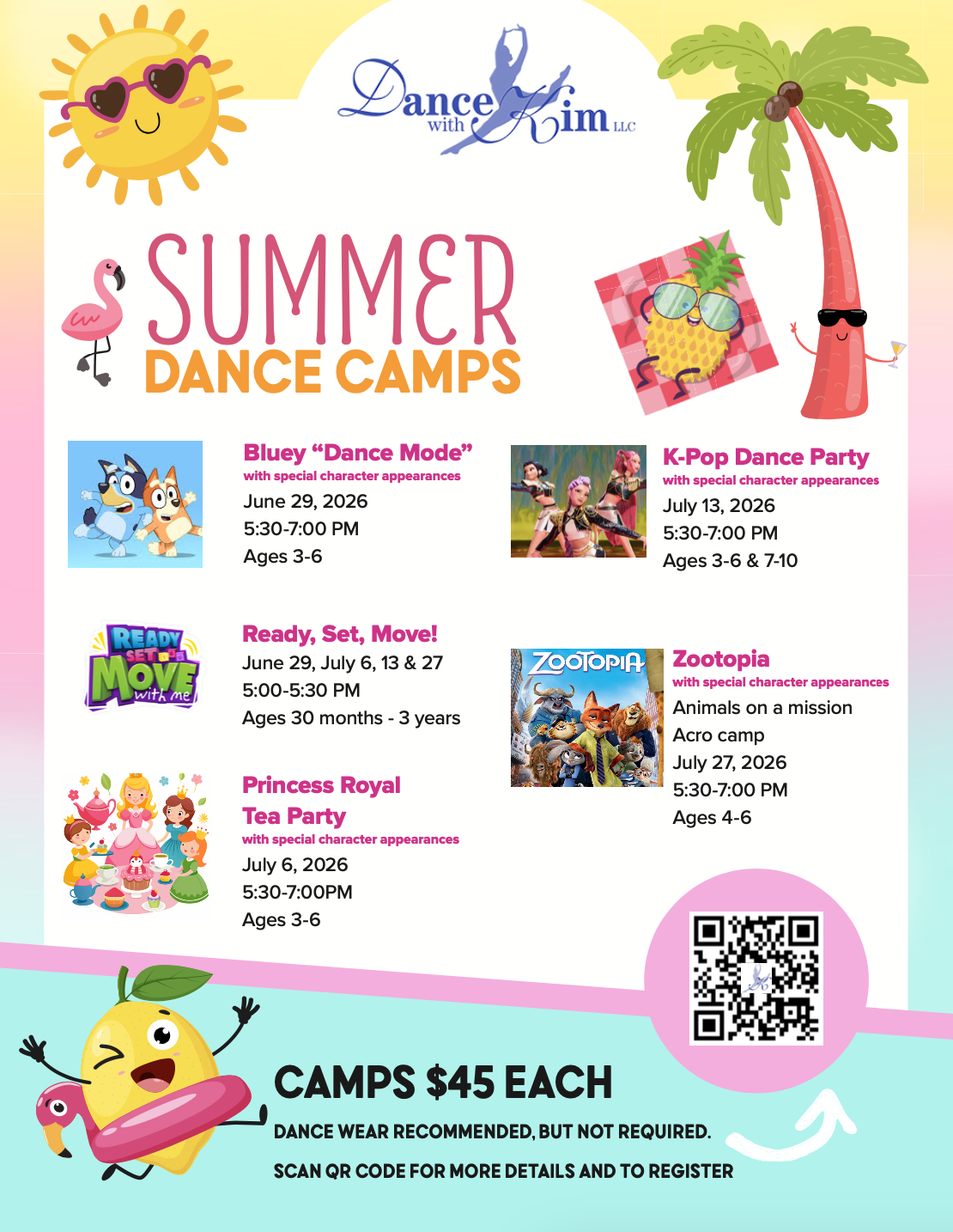 Dance With Kim Summer 2026